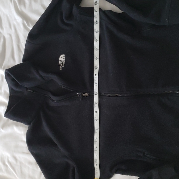 North face black Zippered front jacket with logo front and back - Picture 4 of 11